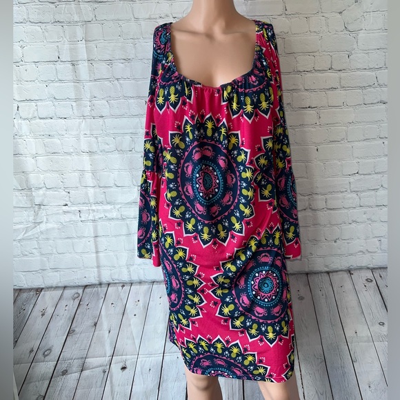 Simply Southern Dresses & Skirts - Simply Southern Pink & Blue Pineapple Dress size XL